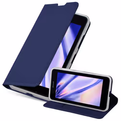 Cadorabo Case for Nokia Lumia 640 case cover - CLASSY DARK BLUE