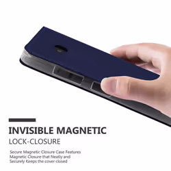 Cadorabo Case for Nokia Lumia 640 case cover - CLASSY DARK BLUE