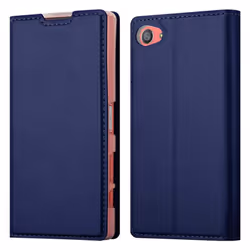 Cadorabo Case for Sony Xperia Z5 COMPACT case cover - CLASSY DARK BLUE