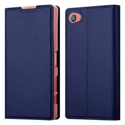 Cadorabo Case for Sony Xperia Z5 COMPACT case cover - CLASSY DARK BLUE