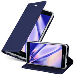 Cadorabo Case for Huawei P9 case cover - CLASSY DARK BLUE
