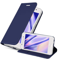 Cadorabo Case for HTC One A9 case cover - CLASSY DARK BLUE