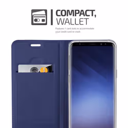 Cadorabo Case for Samsung Galaxy S9 case cover - CLASSY DARK BLUE