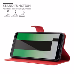 Cadorabo DE-116026 mobile phone case 15 cm (5.9") Flip case Red