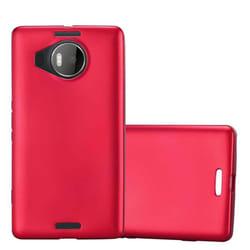 Cadorabo Case for Nokia Lumia 950 XL case cover - METALLIC RED