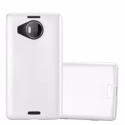 Cadorabo Case for Nokia Lumia 950 XL case cover - METALLIC SILVER