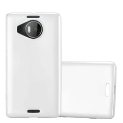 Cadorabo Case for Nokia Lumia 950 XL case cover - METALLIC SILVER