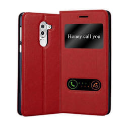 Cadorabo DE-119125 mobile phone case 14 cm (5.5") Flip case Red