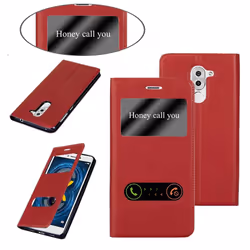 Cadorabo DE-119125 mobile phone case 14 cm (5.5") Flip case Red
