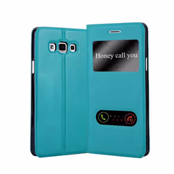 Cadorabo DE-119150, Flip case, Samsung, Galaxy A7 2015, 14 cm (5.5"), Turquoise