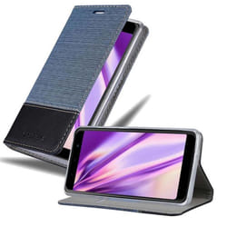 Cadorabo Case for WIKO VIEW MAX case cover - DARK BLUE BLACK