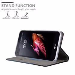 Cadorabo Case for LG X SCREEN case cover - DARK BLUE BLACK