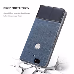 Cadorabo Case for Huawei NEXUS 6P case cover - DARK BLUE BLACK