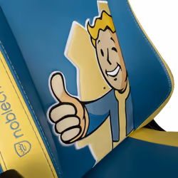 noblechairs NBL-HRO-PU-FVT video game chair PC gaming chair Padded seat Blue, Yellow - Additional view 8