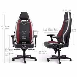 noblechairs LEGEND Gaming armchair Padded seat Black, Red, White - Additional view 5