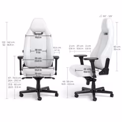 noblechairs LEGEND Gaming armchair Padded seat White - Additional view 5