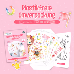Wall Tattoos - 8 Sheets of Wall Stickers for Children - Children's Room Decoration - Wall Decoration - Unicorn - 22 x 30 cm per Sheet - for Boys and