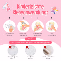 Wall Tattoos - 8 Sheets of Wall Stickers for Children - Children's Room Decoration - Wall Decoration - Unicorn - 22 x 30 cm per Sheet - for Boys and