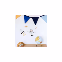 Wall Tattoos - 8 Sheets of Wall Stickers for Children - Children's Room Decoration - Wall Decoration - Astronauts - 22 x 30 cm per Sheet - for Boys