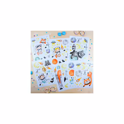 Wall Tattoos - 8 Sheets of Wall Stickers for Children - Children's Room Decoration - Wall Decoration - Astronauts - 22 x 30 cm per Sheet - for Boys