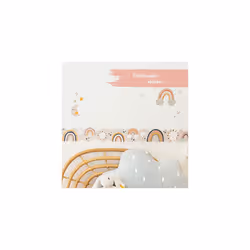 Children's Border Rainbow | Border for Children | Embellishment of Walls and Theme Rooms | Wall Decoration for Boys and Girls - Set of 6