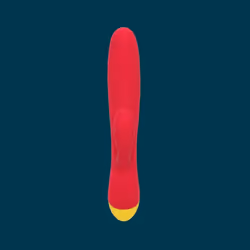 ROMP Jazz, Rabbit vibrator, Clitoral stimulation, G-Point stimulation, Berry, Silicone, Ambidextrous, Buttons