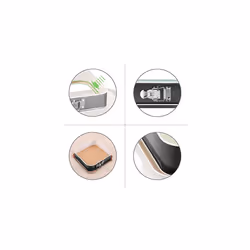 Grizzly, Springform Tin, Square Baking Mould 9" x 9" (24Â xÂ 24Â cm), Black, with Overflow Protection, Non-Stick, Tall Square Cake Tin
