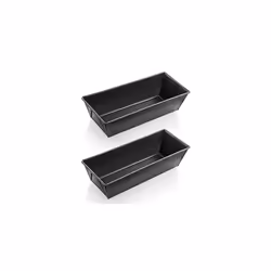 Grizzly, Bread Baking Tin, 2X 3Lb Loaf Tins, 12" x 4.5" x 3" (30 x 11.5 cm), Sourdough-Resistant, Non-Stick, Bread and Cak ...