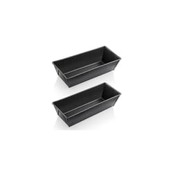 Grizzly, Bread Baking Tin, 2X 3Lb Loaf Tins, 12" x 4.5" x 3" (30Â xÂ 11.5Â cm), Sourdough-Resistant, Non-Stick, Bread and Cake Mould