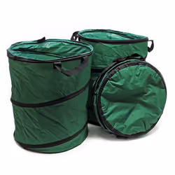 3x Leaf Bag Round 100l Heavy Duty Pop Up Garden Bag Waste Bag Lawn Bag Garden Waste Bag Reusable