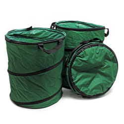 3x Leaf Bag Round 100l Heavy Duty Pop Up Garden Bag Waste Bag Lawn Bag Garden Waste Bag Reusable