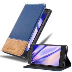 Cadorabo Case for Nokia Lumia 1020 case cover - DARK BLUE BROWN