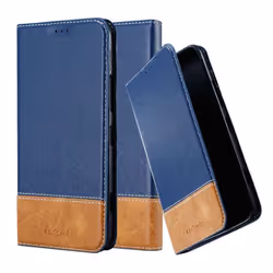 Cadorabo Case for Nokia Lumia 1320 case cover - DARK BLUE BROWN