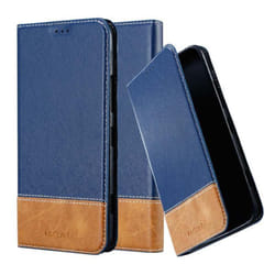 Cadorabo Case for Nokia Lumia 1320 case cover - DARK BLUE BROWN