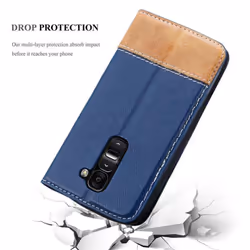Cadorabo Case for LG G2 MINI case cover - DARK BLUE BROWN