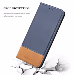 Cadorabo DE-119587 mobile phone case 12.6 cm (4.95") Flip case Blue