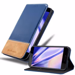 Cadorabo Case for HTC U PLAY case cover - DARK BLUE BROWN