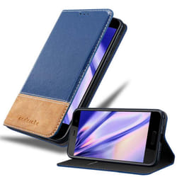 Cadorabo Case for HTC U PLAY case cover - DARK BLUE BROWN