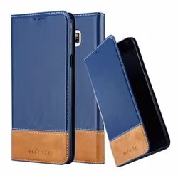 Cadorabo Case for Samsung Galaxy NOTE 5 case cover - DARK BLUE BROWN