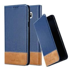 Cadorabo Case for Samsung Galaxy NOTE 5 case cover - DARK BLUE BROWN