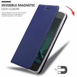Cadorabo Case for Motorola MOTO G4 PLAY case cover - CLASSY DARK BLUE