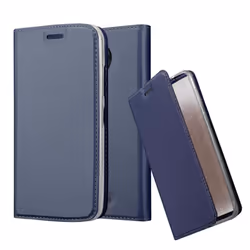 Cadorabo Case for Motorola MOTO C PLUS case cover - CLASSY DARK BLUE