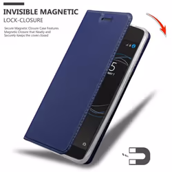 Cadorabo Case for Sony Xperia L1 case cover - CLASSY DARK BLUE