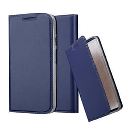 Cadorabo Case for Motorola MOTO G2 case cover - CLASSY DARK BLUE