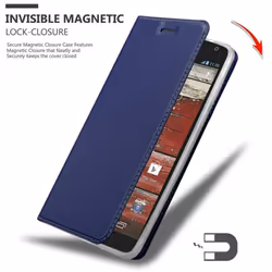 Cadorabo Case for Motorola MOTO G2 case cover - CLASSY DARK BLUE