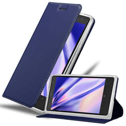 Cadorabo Case for Nokia Lumia 1020 case cover - CLASSY DARK BLUE