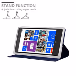 Cadorabo Case for Nokia Lumia 1020 case cover - CLASSY DARK BLUE