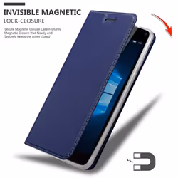 Cadorabo Case for Nokia Lumia 950 XL case cover - CLASSY DARK BLUE