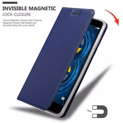 Cadorabo Case for Honor 6X case cover - CLASSY DARK BLUE
