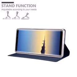 Cadorabo Case for Samsung Galaxy NOTE 8 case cover - CLASSY DARK BLUE